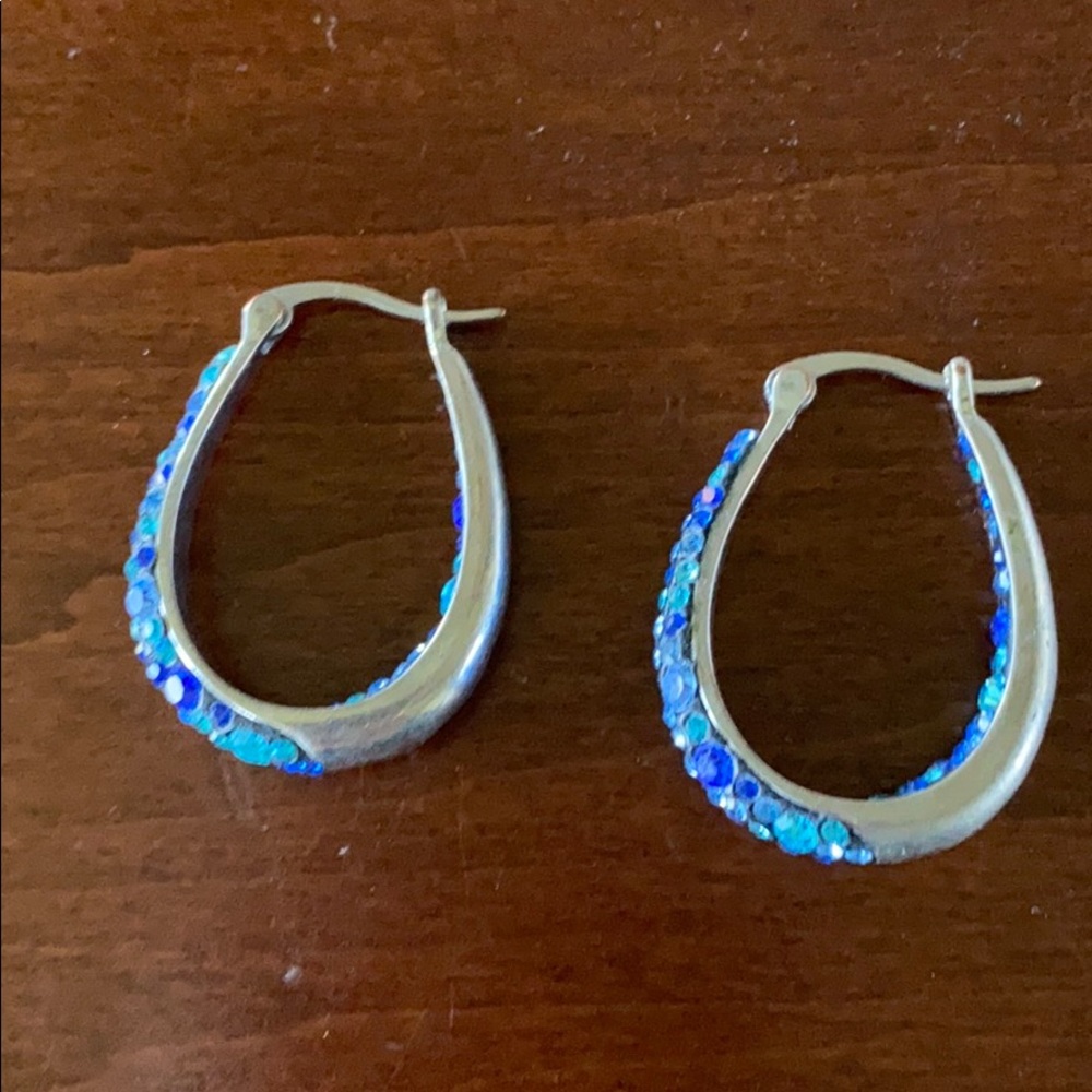Blue earrings - Picture 2 of 3